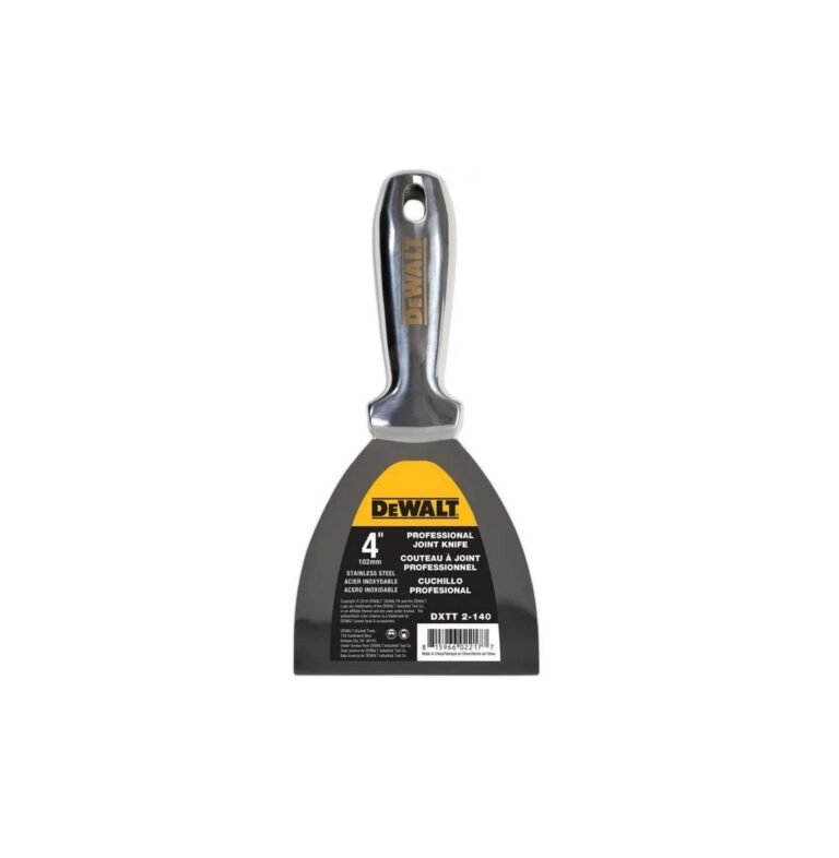 DEWALT 4″ Stainless Steel Joint Knife with One-Piece Polished Putty Blade