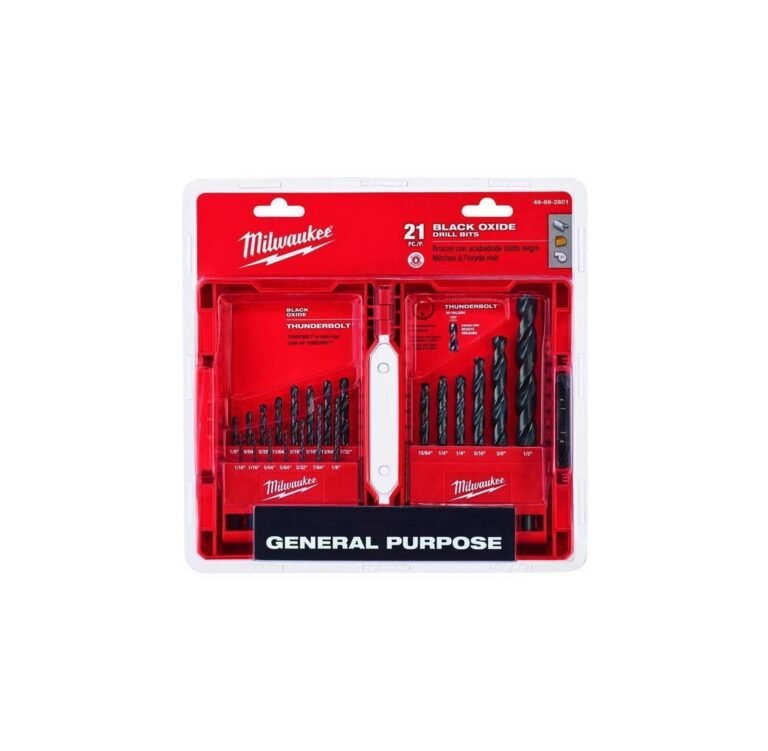 Unleashing Power: A Comprehensive Review of the Milwaukee Electric 21-pc Thunderbolt Black Oxide Drill Bit Set (48-89-2801)