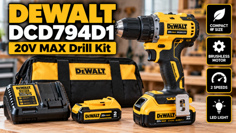 DEWALT DCD794D1 Review: A Compact 20V MAX Drill Kit for Canada
