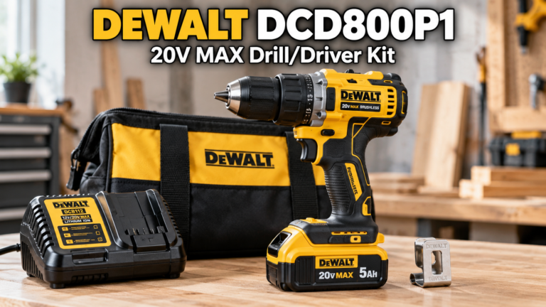 DEWALT DCD800P1 Review: What This 20V MAX Drill Kit Includes