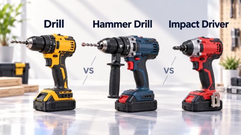 Drill vs. Hammer Drill vs. Impact Driver: What to Buy in Canada